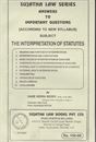 Picture of The Interpretation Of Statutes
