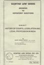 Picture of History Of Courts, Legislation And Legal Profession In India