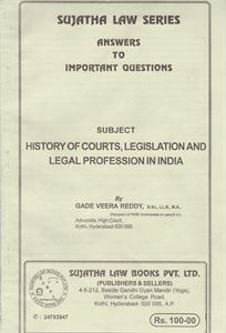 Picture of History Of Courts, Legislation And Legal Profession In India