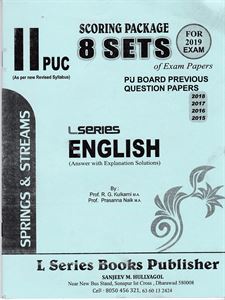Picture of II PUC Scoring Package 8 Sets English (Old Questions With Answers)
