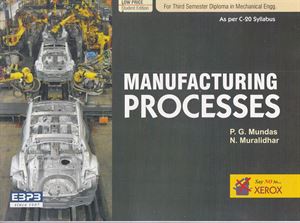 Picture of Manufacturing Processes 3rd Sem Diploma in Mechanical Engg  As Per C-20 Syllabus