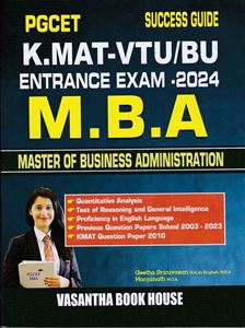 Picture of 2024 Success Guide PGCET /K.MAT-VTU/BU For M.B.A Entrance Exam