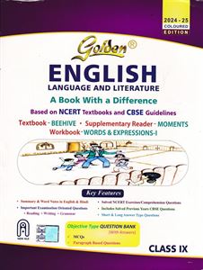 Picture of Golden English Language And Literature Class IX Guide CBSE