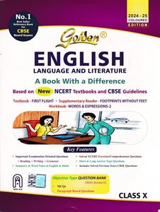 Picture of Golden English Language And Literature Class X Guide CBSE