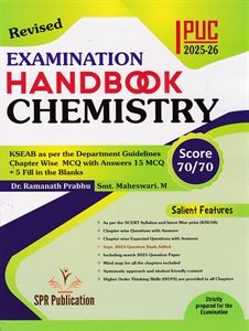 Picture of SPR Handbook Chemistry 1st PUC 2025-26