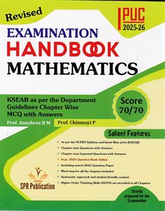 Picture of SPR Handbook Mathematics 1st PUC 2025-26